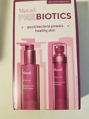 Murad Prebiotics Travel Set 4 In 1 Cleanser .17 Oz & Multi Mist .14 Oz Set #9i • $9.88