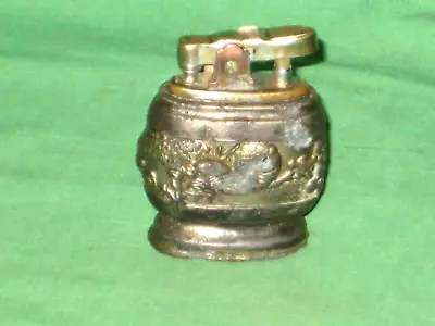 #236 - Vintage Aurora Cigarette Lighter Cast Metal With Dragon Design • $19.80