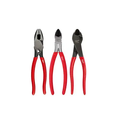 9 In High-Leverage Linesman Pliers 8 In Diagonal Cutters & 8 In Diagonal 3-Pcs • $76.49