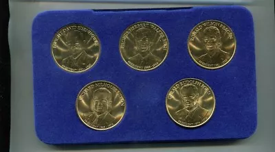 Reagon Ford Bush Eisenhower 5 Medal President Set With Holder • $13.49