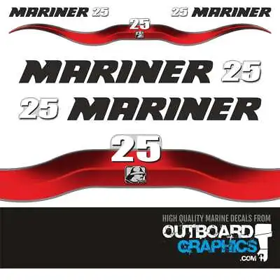 Mariner 25hp 2 Stroke Outboard Sticker/decal Kit • $41.95