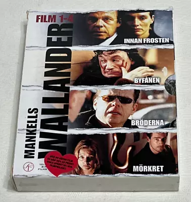 WALLANDER : Film 1-4 Detective 4 Disc Swedish DVD Boxset - In Vgc (FREE UK P&P) • £7.95