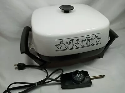 West Bend Co. Vintage Electric Skillet W/ Temp. Control- Tested Works Great! • $20