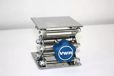 VWR 14233-362 Stainless Laboratory Jack 4”x4” Platform 2.5”-5” Range Lab Lift • $50