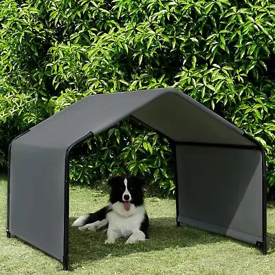 Dog Shade Shelter Outdoor Deep Grey Tent For Large Medium Dogs 4'x4'x3' • $126.49