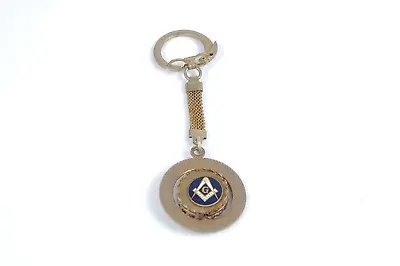 Vintage Freemason Masonic Compass Logo Flip Florida Keychain 1950s? • $15