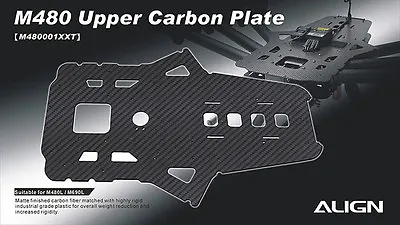 Align Multicopter M470 M480 M690 Upper Carbon Plate M480001XX • $59.99