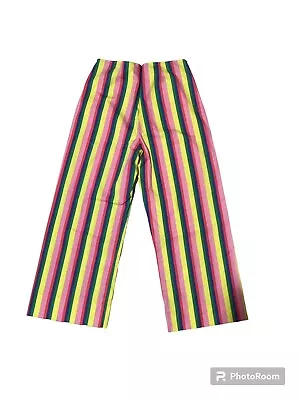 STAUD Malibu Stripe Pants Size 8 • $40