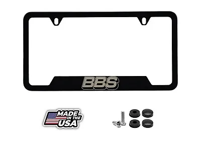 BBS • Black Stainless Steel License Plate Frame • BBS Wheels USA • $24.95