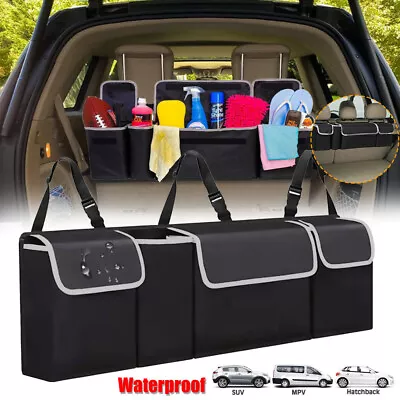 Car Trunk Organizer Oxford Interior Accessories Back Seat Storage Bag 4 Pocket • $13.79