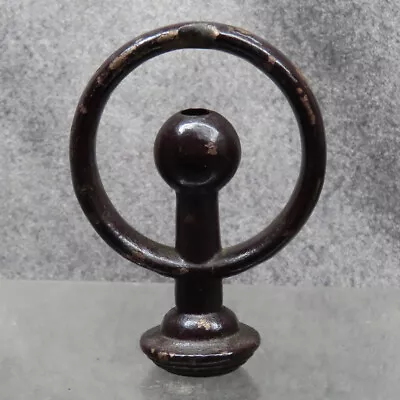 LOT #1019: Vintage Cast Iron Loop/Finial 3  OD 1/8ips Thread • $19.99