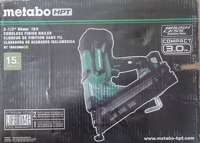 Metabo HPT NT 1865DMA 2.5  Cordless Finish Nailer Includes Battery & Charger • $208.96