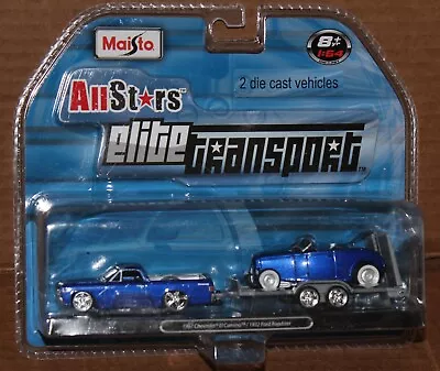 Maisto All Stars Elite Transport 1967 Chevy Elcamino / 1932 Ford Roadster • $29.95