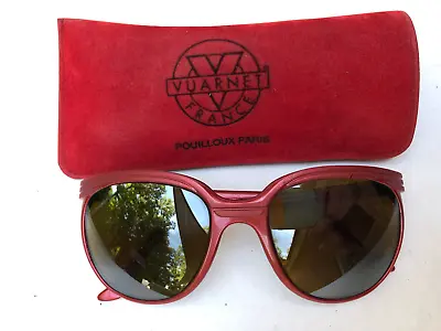 Vuarnet PX 002 Special Edition RED Sunglasses W/ Case  RARE  • $102