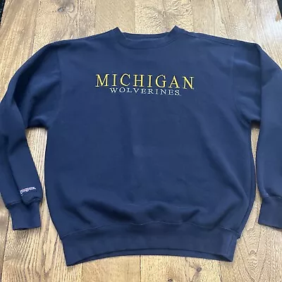 VINTAGE University Of Michigan Wolverines Sweatshirt Crewneck JanSport Men's M • $22.99