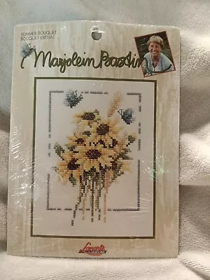 Marjolein Bastin SUMMER BOUQET Counted Cross Stitch Kit Flower Butterfly • $20