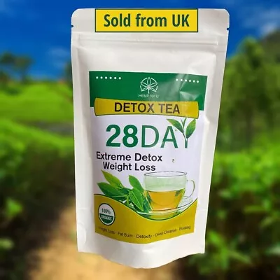 Weight Loss Tea 28 Day Slimming Green Tea Natural Extreme Detox And Cleanse • £7.99