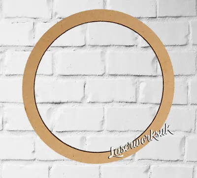 Wooden MDF Rings Craft Shapes Blanks Tags  Multiple Sizes & Quantities Available • £2.99