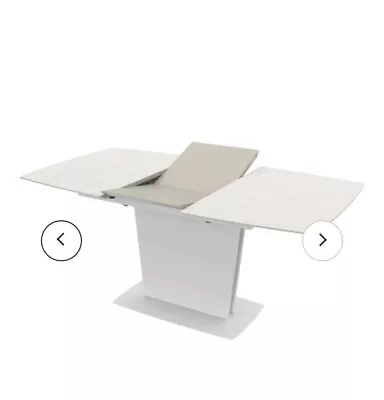 $595 • Buy Bo Concept Extendable Milano White Glass Dining Table