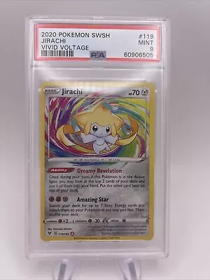 2020 Pokemon Vivid Voltage #119 Jirachi Amazing Rare PSA 9 Mint • $13.29