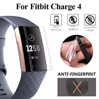 Film Hydrogel Film Full Cover Screen Protector For Fitbit Charge 4 Smart Band • $5.89