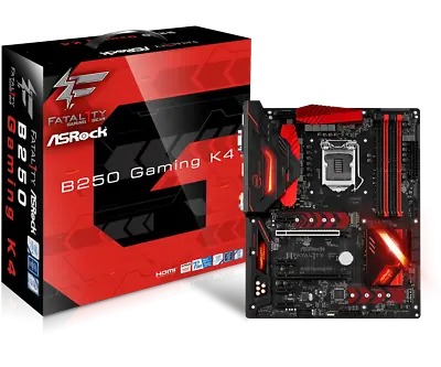 ASRock Fatal1ty B250 Gaming K4 ATX Motherboard LGA1151 DDR4 64G 6x SATA3 6Gb/s • $148.49