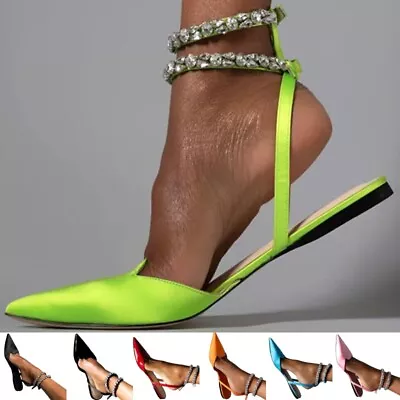 Gladiator Sandals Ladies Shoes Flats Buckle Ankle Strap Womens Summer Comfy Size • £24.21