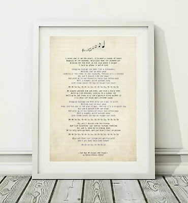 £11.95 • Buy Ocean Colour Scene - The Day We Caught The Train - Song Lyric Print - A4 A3