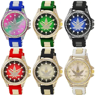 53mm Montres Carlo Men's Luxury Fashion Silicone Band Clubbing Hip Hop Watch • $19.80
