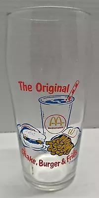 McDonald's Original Shake Burger & Fries Circa 1957 Restaurant Drinking Glass • $14.95