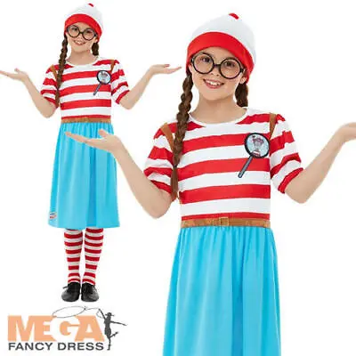 Where's Wally Wenda Girls Fancy Dress World Book Day Week Character Kids Costume • £15.99