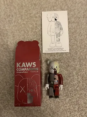 KAWS OriginalFake Bearbrick 100% Dissected Companion (Brown) • £599.99