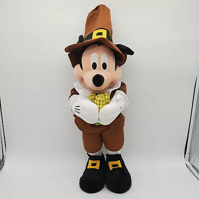 Disney 24  Thanksgiving Mickey Mouse Pilgrim Plush • $54.99