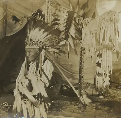 Chief Louison Flathead Montana 1908 Native American Indian Original Photo  • $149