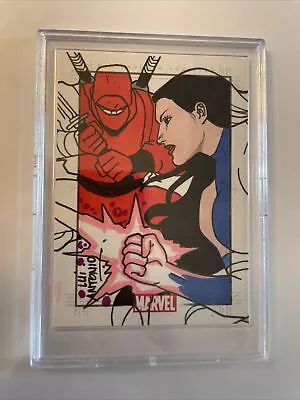 Psylocke  Marvel Heroes & Villains SketchaFEX Color Sketch Card By Lui Antonio • $149.99