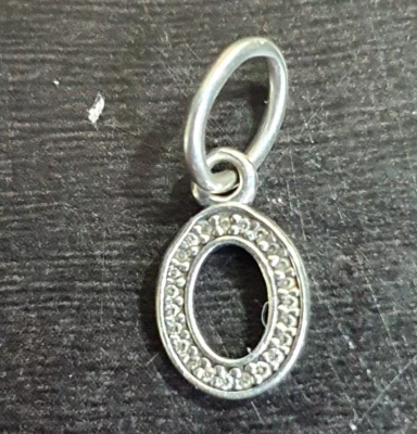 $22.60 • Buy Authentic Pandora BEAD CHARM O LETTER SILVER 925 ALE GENUINE PANDORA JEWELLERY