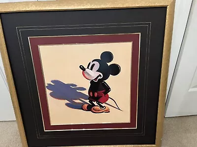 Vintage Wayne Thiebaud 1984 Mickey Mouse Framed 30  Print Signed Matted No Glass • $159.90