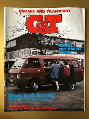 G&T Garage & Transport Magazine Mar 1984 Cover Mitsubishi Mini Coach (2d) • £5.50