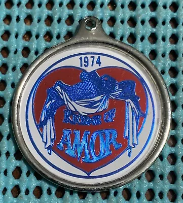 1974 Krewe Of AMOR  Mardi Gras Looped Badge / Charm • $3.99