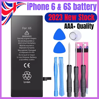 TLIDA® Genuine Replacement Battery For Apple IPhone 6 & 6s + FREE TOOLS UK • £2.39