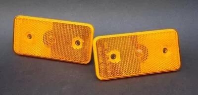 02-2014 Mercedes G500 G550 G55 G63 Front Orange Side Marker Light Lamp Lens Set • $139.95