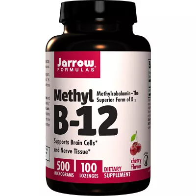 £11.75 • Buy Jarrow Formulas Vitamin Methyl B12 500mcg 100 Cherry Chewable Tablets Energy