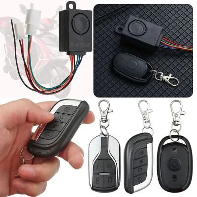 Scooter E-Bike Alarm System Electric Bicycle Security With Two Remote Control • $11.35