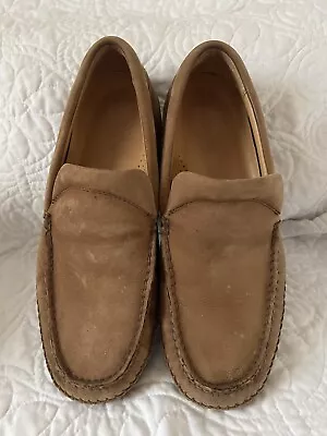 H.S. Trask Tan Vibram Slip On Antelope Venetian Loafers Mens Size 9 • $20
