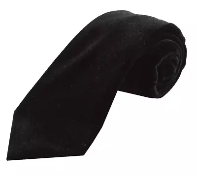 £10 • Buy Black Velvet Style Tie Wedding Formal For Suits Black Tie Funeral Masonic New