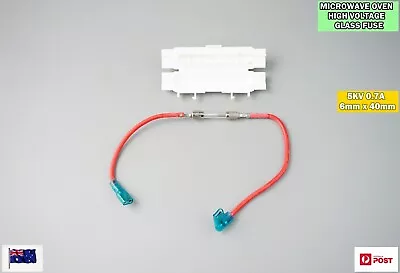 Microwave Oven Spare Parts High Voltage Glass Fuse Holder 5KV 0.7A 6x40mm (D150) • $13.30