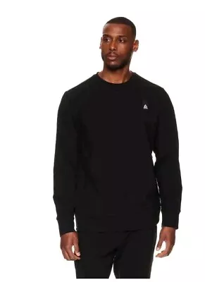 Reebok Men's Black Long Sleeve Fundamental Crewneck Sweatshirt Size XL NEW • $23.98