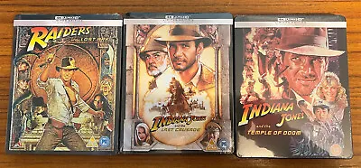 $299.99 • Buy Indiana Jones Trilogy Steelbook 4K Blu-Ray