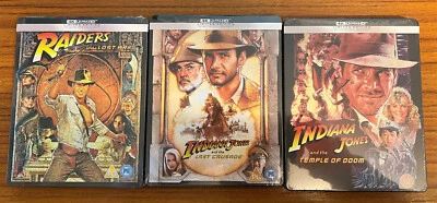 $299.99 • Buy Indiana Jones Trilogy Steelbook 4K Blu-Ray