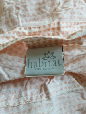 $25 • Buy Habitat DOUBLE Gathered Triangle Print Quilt Cover Set Cotton